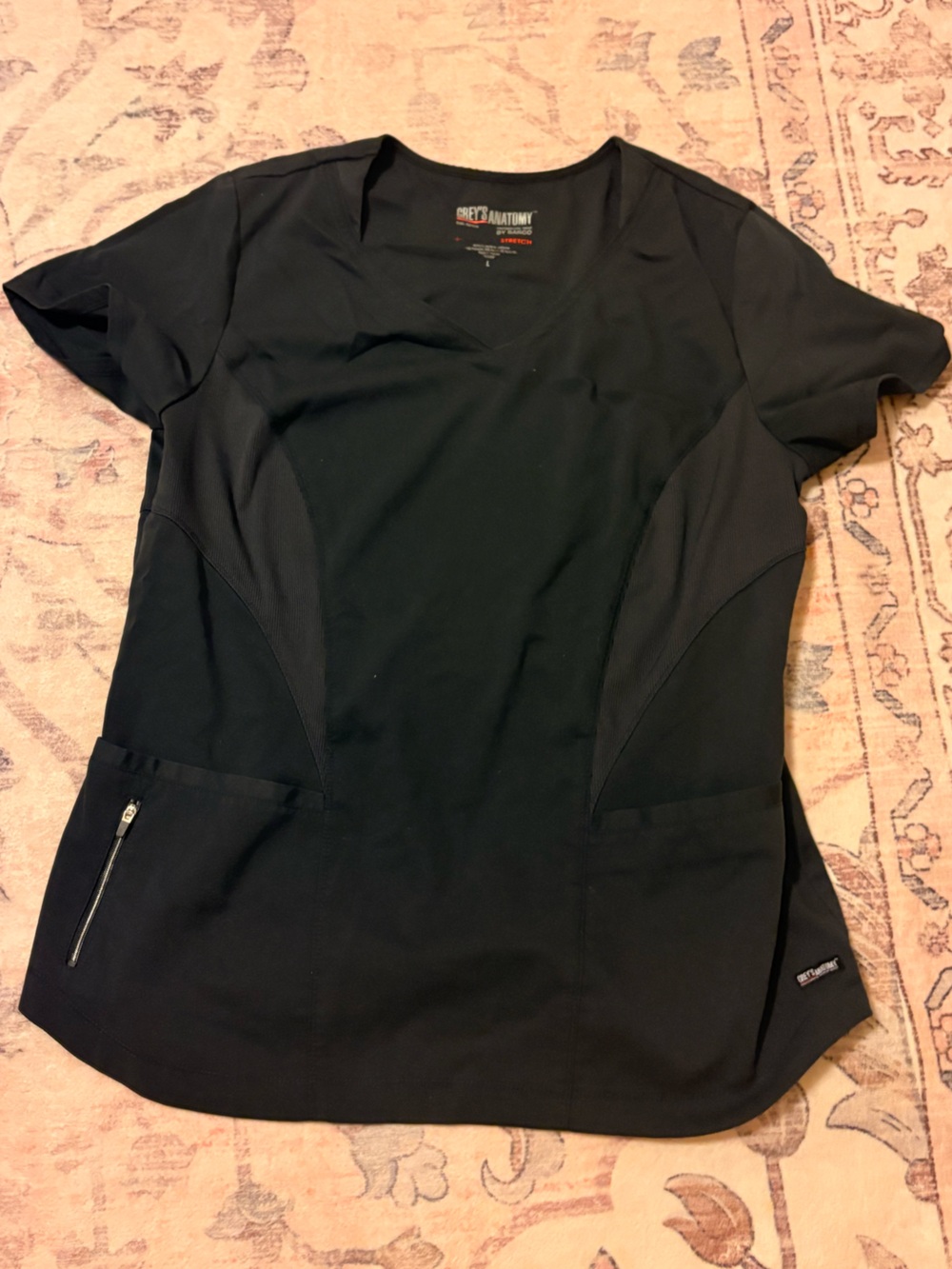 Grey's Anatomy grey Short-Sleeve Medical Scrub Top